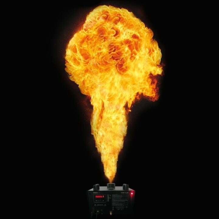 Stage flame van 2 tot 8 meter | MJevent | verhuur | licht en geluid