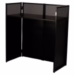 Flex DJ Booth mjevent Wit/ Zwart achter kant zwart