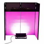Flex DJ Booth Wit/ Zwart mj-event verlicht