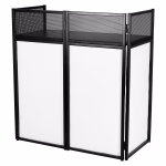 Flex DJ Booth Wit/ Zwart mj-event wit voorkant