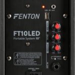 Fenton FT10LED karaoke speaker met accu en LED verlichting | MJevent | verhuur | licht en geluid