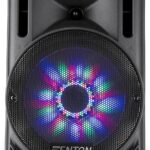 Fenton FT10LED karaoke speaker met accu en LED verlichting | MJevent | verhuur | licht en geluid