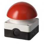 Rode drukknop / activatie knop | MJevent | verhuur | licht en geluid