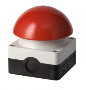 Rode drukknop / activatie knop | MJevent | verhuur | licht en geluid