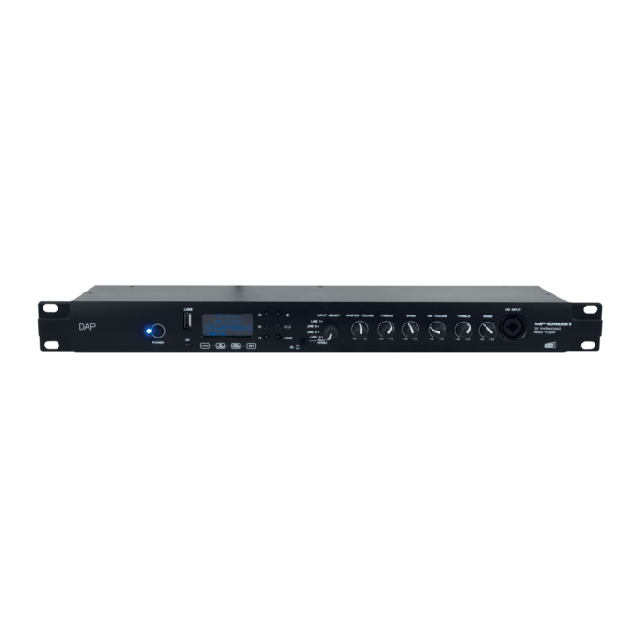 Media Speler MP-100DBT met DAB+ Aux en USB | MJevent | verhuur | licht en geluid