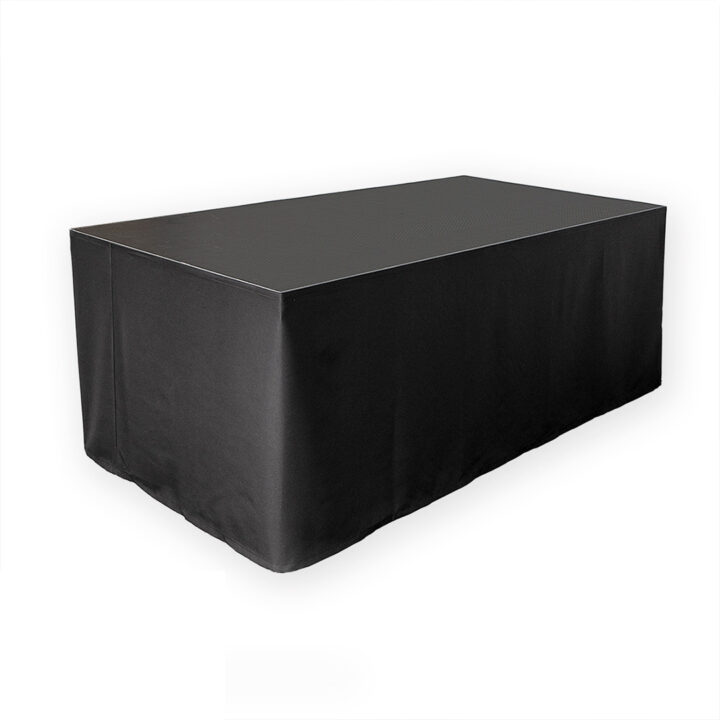 Dj Booth Zwart afrok strak groot | MJevent | verhuur | licht en geluid