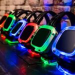 Silent disco Set 20 headsets met 1 zender | MJevent | verhuur | licht en geluid