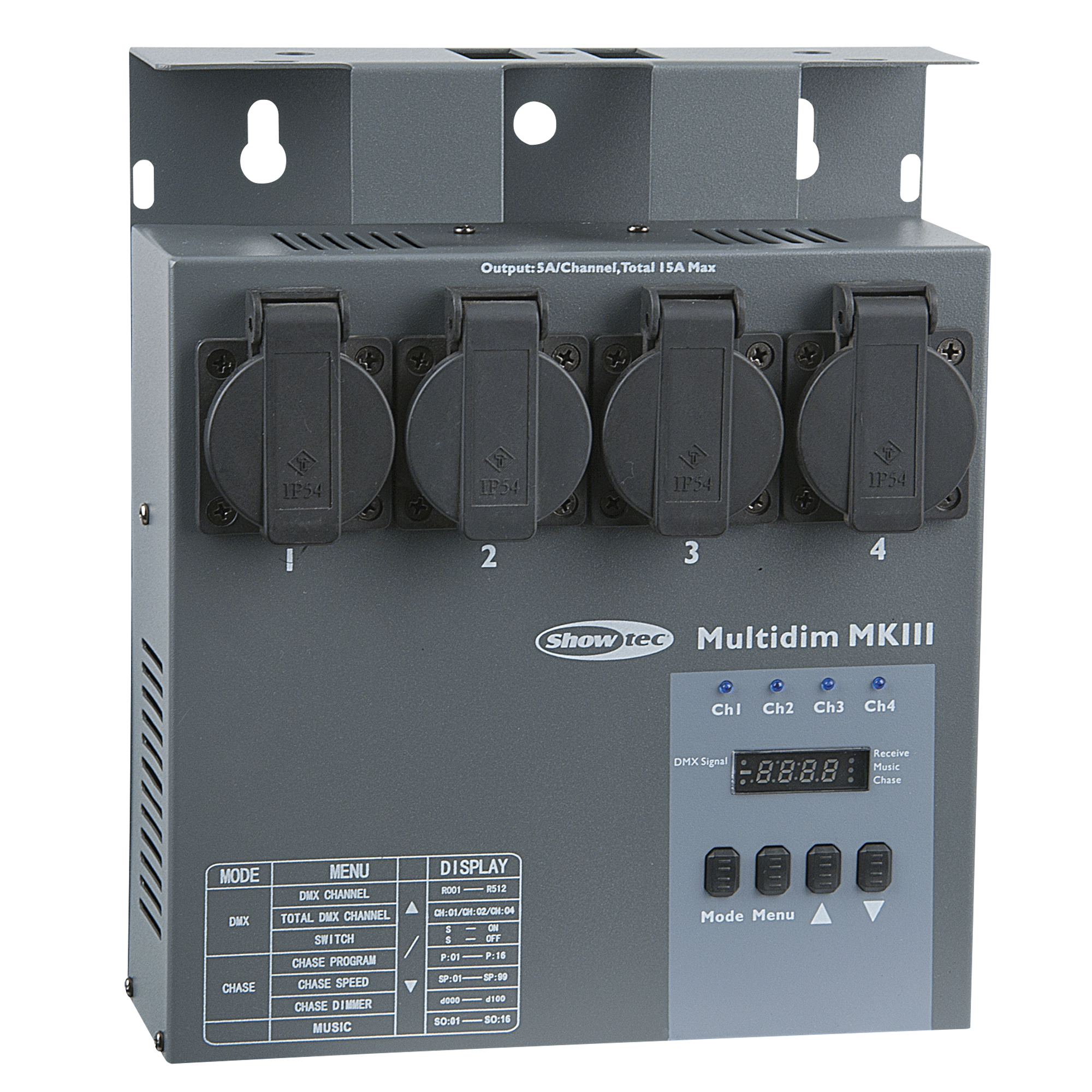 Showtec 4-kanaals Dimmerpack Showtec 4-kanaals Dimmerpack