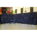 Sterrendoek Zwart met Witte Lampjes 600Bx300H Back