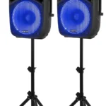 Speaker set disco boxen licht