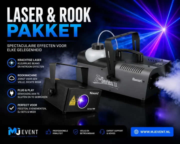 pakket rookmachine laser